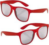 4x stuks rode kinder feestbril / zonnebril - Verkleedbrillen