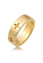 Elli Dames Ring Dames Cross Cut-Out Faith in 925 Sterling Zilver