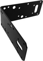 Mejawa - Hoekanker zonder ril - Hoekverbinder - 150x150x60mm - Zwart