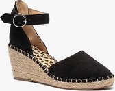 Blue Box dames espadrilles met sleehak - Zwart - Maat 40