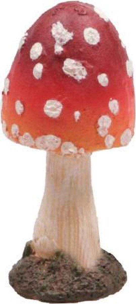Tuinbeeld Paddenstoel Bol - 13 cm