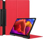 Tablet Hoes geschikt voor Lenovo Yoga Tab 13 (2021) - Tri-Fold Book Case - Rood