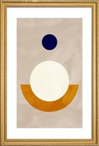 JUNIQE - Poster met houten lijst Cradle -40x60 /Ivoor & Oranje