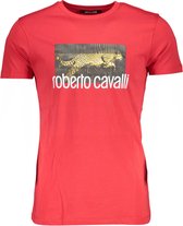 Roberto Cavalli T-shirt Rood L Heren