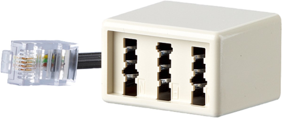 BTR NETCOM 130450440101-E telefoon splitter Wit