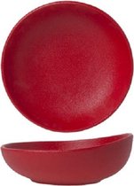 Cosy en Trendy Dazzle - Kommetje - Rood - D16cm - Porselein - (set van 6)