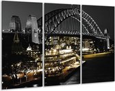 Pont de peinture sur toile | Jaune, noir, blanc | 120x80cm 3 Liège
