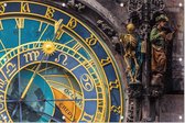 Detail van de Astronomische Klok van Praag - Foto op Tuinposter - 90 x 60 cm