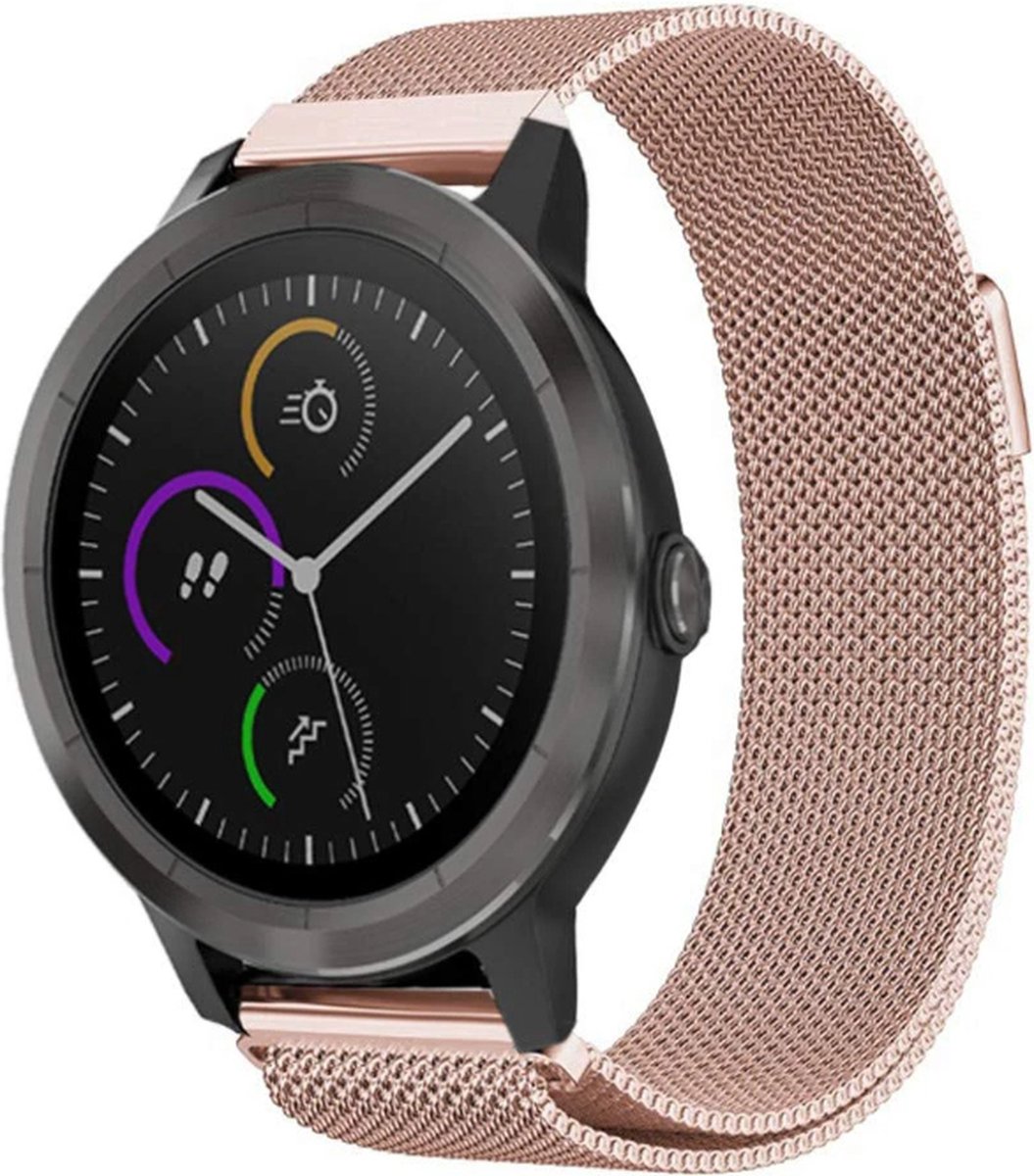 Milanees Smartwatch bandje Geschikt voor Garmin Vivomove 3s Milanese band 39mm . bol