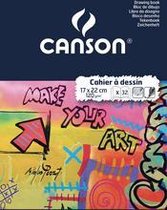 CANSON-tekenboek, blanco, 125 g/qm, 170 x 220 mm