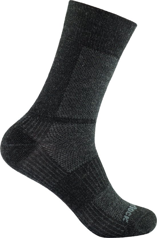 Foto: Wrightsock coolmesh merino crew zwart grijs 37 41