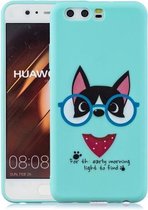 Voor Huawei P30 Pro schokbestendige beschermhoes Volledige dekking siliconen hoes (spektakelhond)