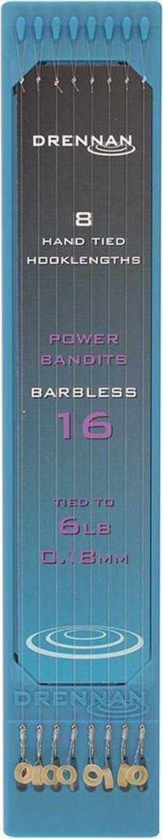 Drennan HTN Plate 6 Inch - Power Bandit - Onderlijn - Haakmaat 16