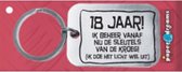 Paperdreams Sleutelhanger 18 jaar