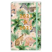 Sweet Jungle Agenda 2021 & 2022 - Volwassenen - Hardcover met Goudfolie - Elastiek Sluiting - Creative Lab Amsterdam