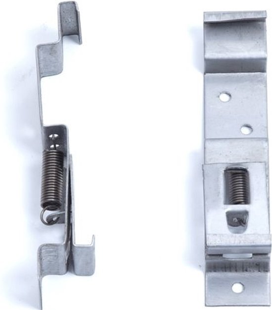 Pinces de plaque d'immatriculation pour remorques et caravanes - acier inoxydable (2 pièces)