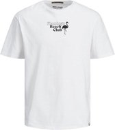 Jack & Jones T-shirt Jorpoolboy Tee Ss Crew Neck 12188950 White/relaxed Mannen Maat - L