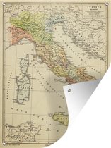 Affiche de jardin Ancienne carte d'Italie - 90x120 cm