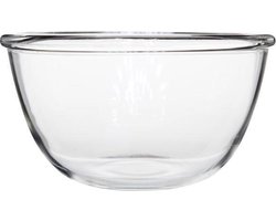 Luminarc Saladeschaal Cocoon - Mengkom voor grote salades - Beslagkom voor cakebeslag - Hittebestendig tot 180°C - Vaatwasserbestendig - Glas - Ø 240 mm - Bakgerei - Keukengerei