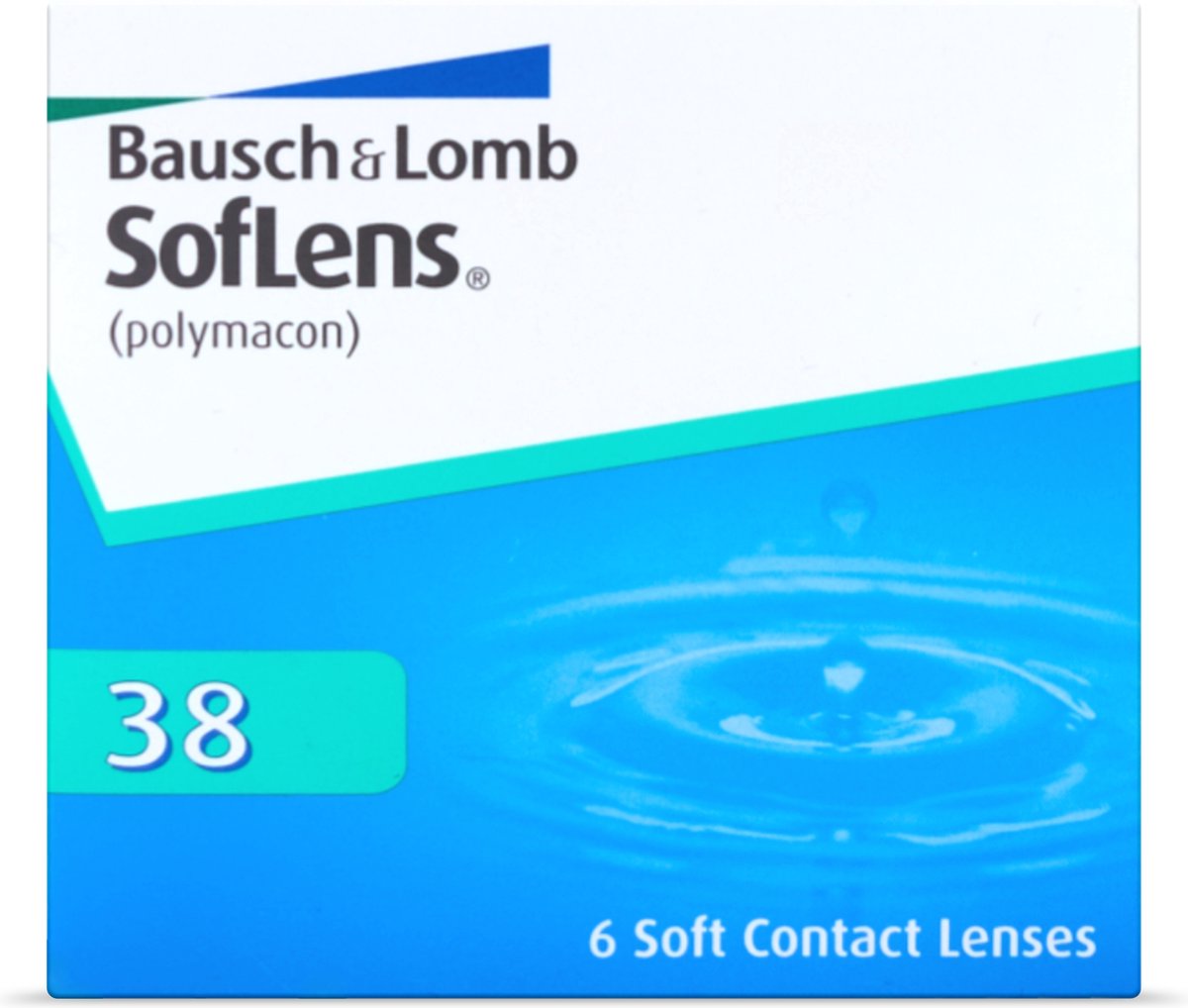 -2,50 SofLens 38 - 6 pack - Maandlenzen - Contactlenzen