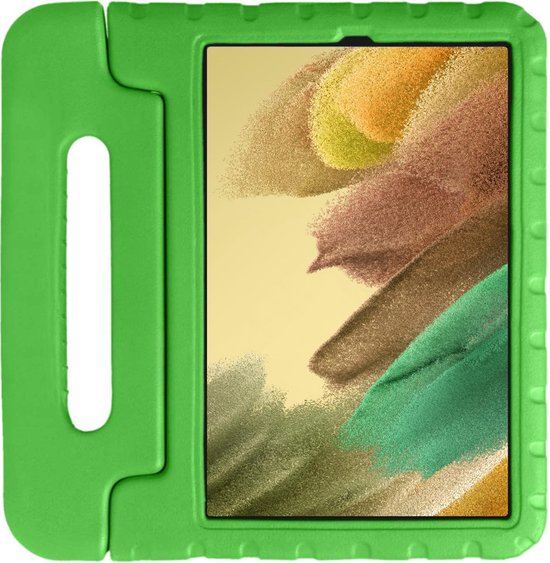 Hoes - Geschikt voor Samsung Galaxy Tab A7 Lite - Kinderhoes Shockproof Bumper - Kidsproof Case - Tablet Hoesje - Kinder Hoesje Cover - Groen