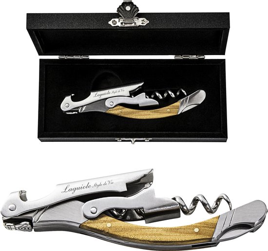 Laguiole Style de Vie Kurkentrekker Olijfhout