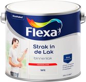 Flexa Strak in de Lak - Watergedragen - Hoogglans - wit - 2,5 liter