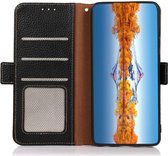 Nokia X10 / X20 Hoesje RFID Wallet Book Case Echt Leer Zwart