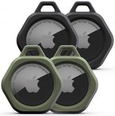 Urban Armor Gear Scout Apple AirTag Sleutelhanger 4-Pack Zwart/Groen