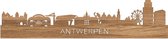 Skyline Antwerpen Eikenhout - 100 cm - Woondecoratie design - Wanddecoratie - WoodWideCities