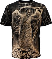 Rock Eagle Biker Imprisoned Angel Of Death T-Shirt Zwart / Grijs - Officially Licensed