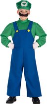 Carnival Toys Verkleedpak Luigi Jongens Polyester Blauw/groen Mt 134