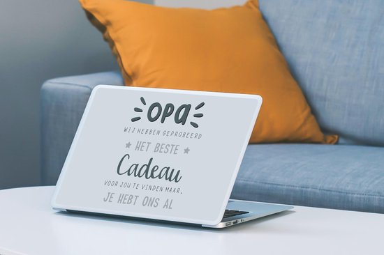 Sticker pour ordinateur portable - 10,1 pouces - Cadeau Vaderdag - Papy - Proverbes