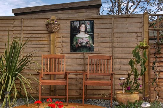 Décoration de Jardin Rassemblez les boutons de rose pendant que vous le pouvez - peinture de John William Waterhouse - 30x40 cm