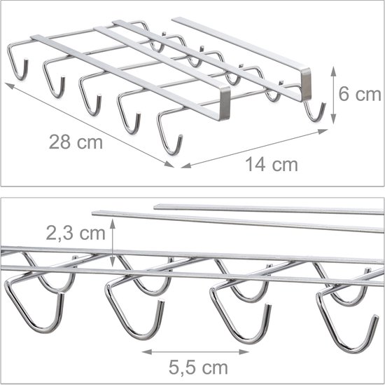 Bamboe Koffiekopjeshouder Met Lade - 38 X 23 X 6 Cm - Organiseer Je Koffiekopjes Onder De Koffiemachine