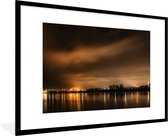 Fotolijst incl. Poster - Nijmegen - Lucht - Licht - 120x80 cm - Posterlijst