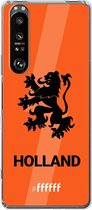 6F hoesje - geschikt voor Sony Xperia 1 III -  Transparant TPU Case - Nederlands Elftal - Holland #ffffff