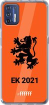 6F hoesje - geschikt voor Motorola Moto G9 Plus -  Transparant TPU Case - Nederlands Elftal - EK 2021 #ffffff