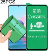 Voor Xiaomi Redmi Note 10 4G 25 PCS 9D Volledig scherm Volledige lijm keramische film