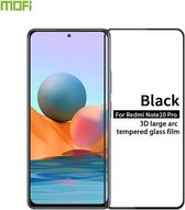 Voor Geschikt voor Xiaomi Redmi Note 10 Pro / Note 10 Pro Max MOFI 9H 3D explosieveilige gebogen scherm gehard glasfilm (zwart)