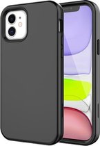 Schokbestendige pc + TPU-beschermhoes voor iPhone 12 mini (zwart)
