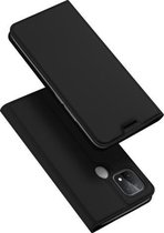 Voor Oppo A15 DUX DUCIS Skin Pro Series Horizontale Flip PU + TPU lederen tas met houder en kaartsleuven (zwart)