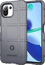 Voor Xiaomi Mi 11 Lite volledige dekking schokbestendig TPU-hoesje (grijs)