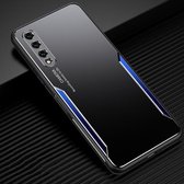 Voor Honor 9X Pro Blade-serie TPU-frame + titaniumlegering zandstraaltechnologie backplane + kleur aluminiumlegering decoratieve rand mobiele telefoon beschermende schaal (zwart +