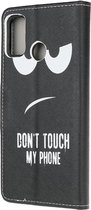 Motorola Moto G10/G20/G30 Hoesje Wallet Book Case Don't Touch Print