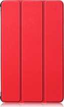 Lenovo Tab M8 Hoes - Mobigear - Tri-Fold Serie - Kunstlederen Bookcase - Rood - Hoes Geschikt Voor Lenovo Tab M8