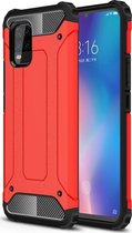 Xiaomi Mi 10 Lite Hoesje - Mobigear - Outdoor Serie - Hard Kunststof Backcover - Rood - Hoesje Geschikt Voor Xiaomi Mi 10 Lite