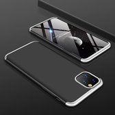 Apple iPhone 11 Pro Hoesje - Mobigear - 360 Serie - Hard Kunststof Backcover - Zwart / Zilver - Hoesje Geschikt Voor Apple iPhone 11 Pro
