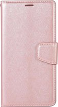 Huawei Nova 3 Hoesje - Mobigear - Silk Serie - Kunstlederen Bookcase - Roségoud - Hoesje Geschikt Voor Huawei Nova 3