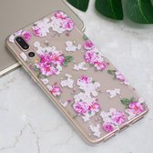 Huawei P20 Pro Hoesje - Mobigear - Design Serie - TPU Backcover - Peonies - Hoesje Geschikt Voor Huawei P20 Pro